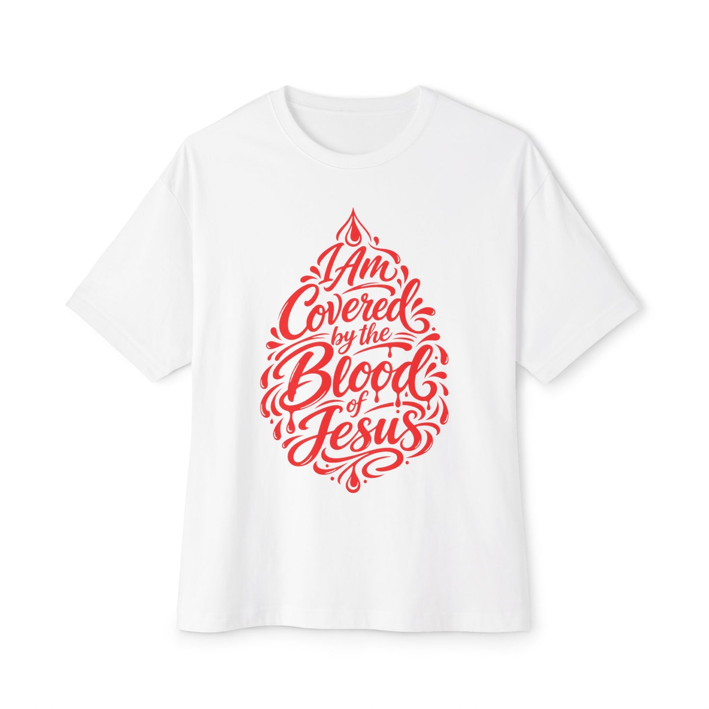 "I Am Covered by the Blood of Jesus" Christian Faith Graphic Tee