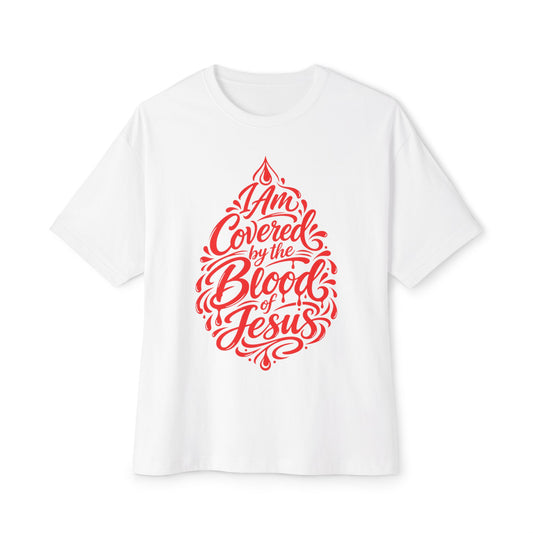 "I Am Covered by the Blood of Jesus" Christian Faith Graphic Tee