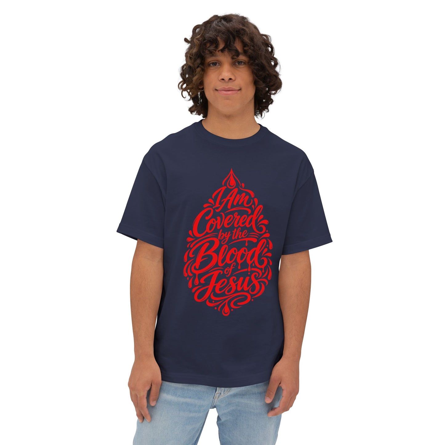 "I Am Covered by the Blood of Jesus" Christian Faith Graphic Tee